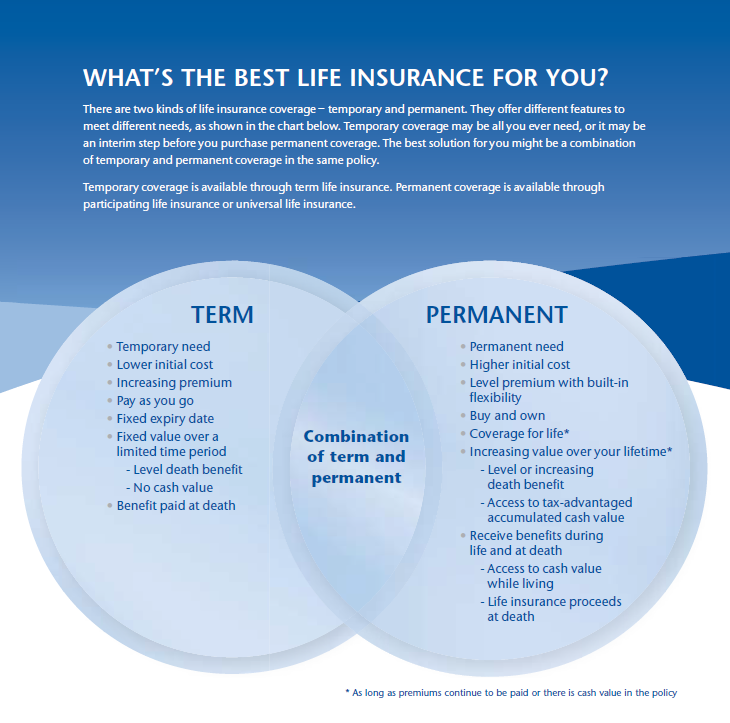 캐나다 생명보험 종류 비교 기간보험(Term Life Insurance) 종신보험(Permanent Life Insurance) | Meerae Financial